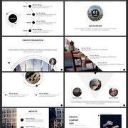 极致酷黑与炫动蓝紫 科技感商务PPT模板推荐